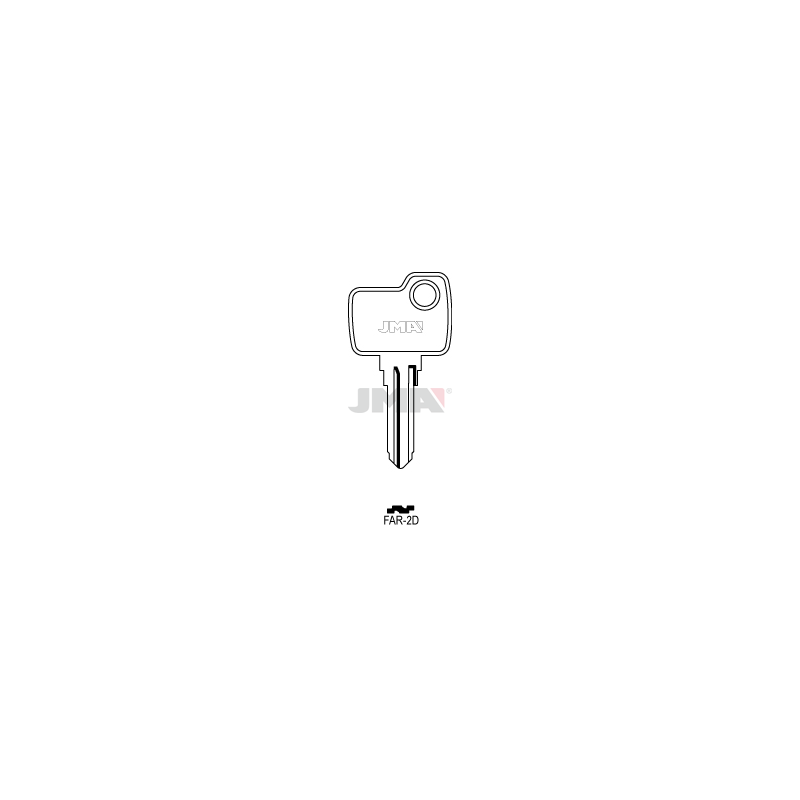 LLAVE JMA ACERO FAR 2D (C) - Curtidos Gilabert