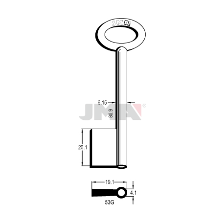 LLAVE JMA GORJA 53G - Curtidos Gilabert