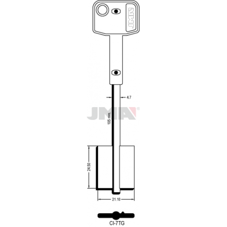 LLAVE JMA GORJA CI 7TG - Curtidos Gilabert