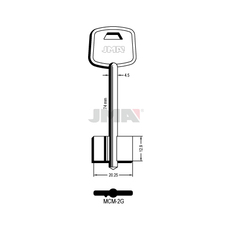 LLAVE JMA GORJA MCM 2G - Curtidos Gilabert