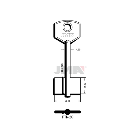 LLAVE JMA GORJA PTN 2G - Curtidos Gilabert