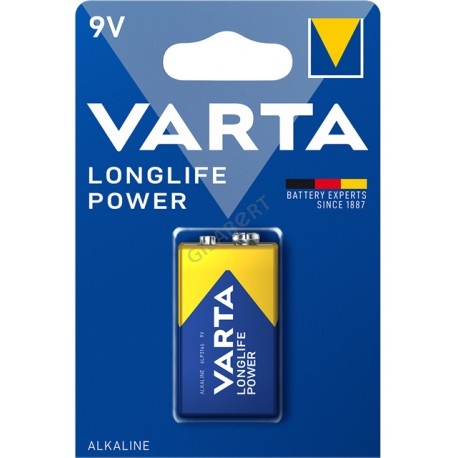 VARTA PILA ALCA. LONGLIFE POWER 6LR61 9V (1UD) -c10